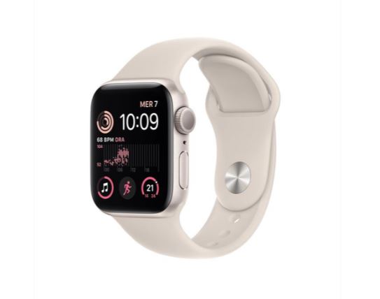 SMARTWATCH APPLE WATCH SE 2 44MM GPS+4G ALLUMINIO GALASSIA CON CINTURINO SPORT GALASSIA MNPT3TY/A