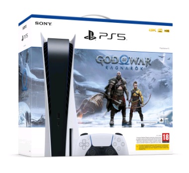 CONSOLE PS5 STANDARD EDITION 825GB SONY WHITE + GOD OF WAR: RAGNAROK EU 711719450399