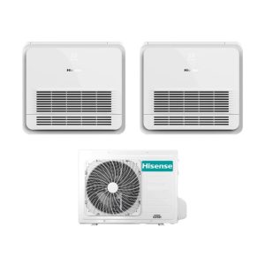 CLIMATIZZATORE HISENSE DUAL CONSOLE INVERTER 2AMW52/AKT35UR4RK4/AKT35UR4RK4 12000+12000 BTU CLASSE A++/A+ BIANCO
