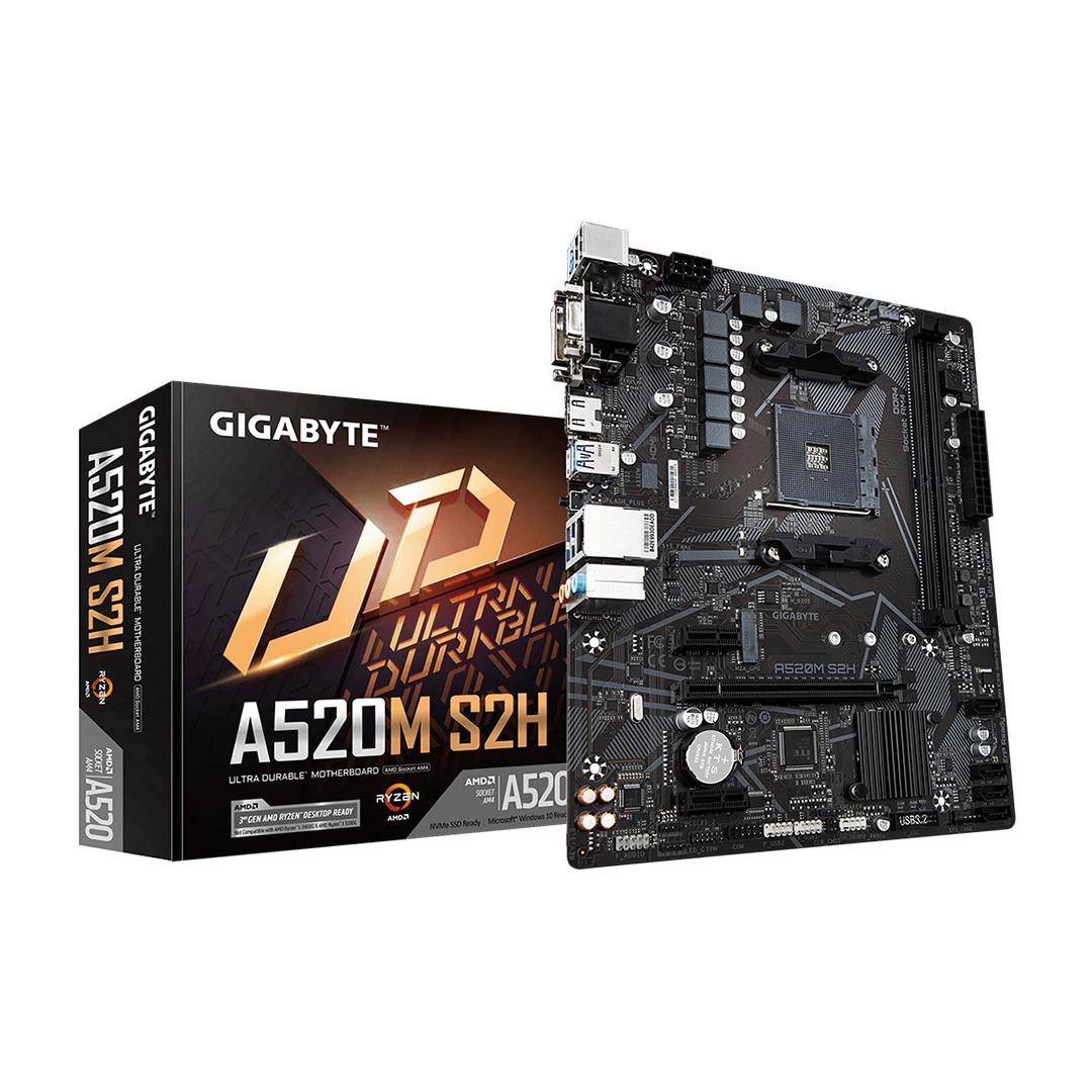 MAINBOARD AM4 GIGABYTE GA-A520M-S2H A520M S2H