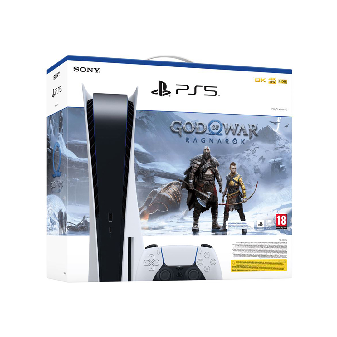 CONSOLE PS5 STANDARD EDITION 825GB SONY WHITE + GOD OF WAR: RAGNAROK EU 711719449492