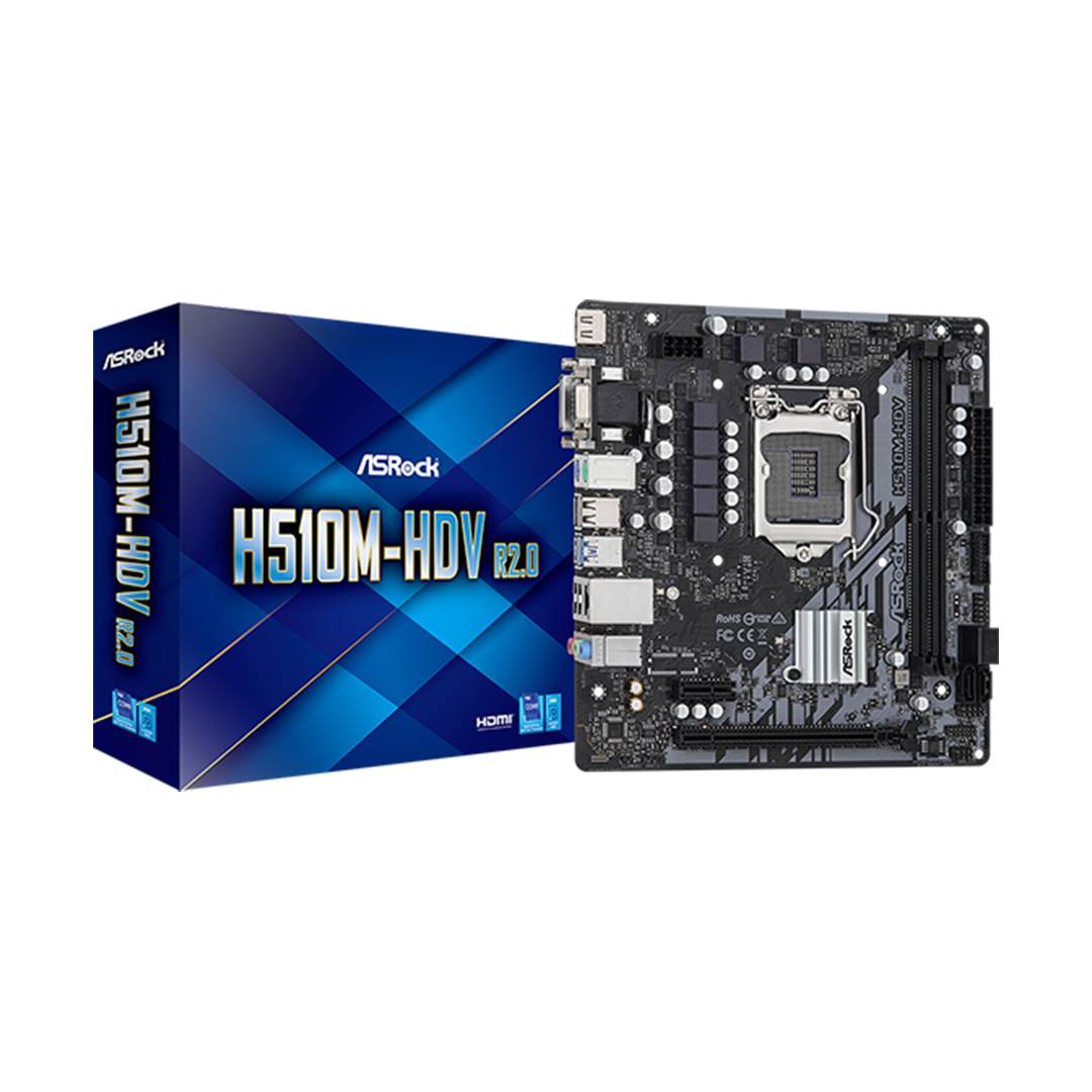 Mainboard Slga1200 Asrock H510m-Hdv R2.0 90-Mxbgs0-A0uayz