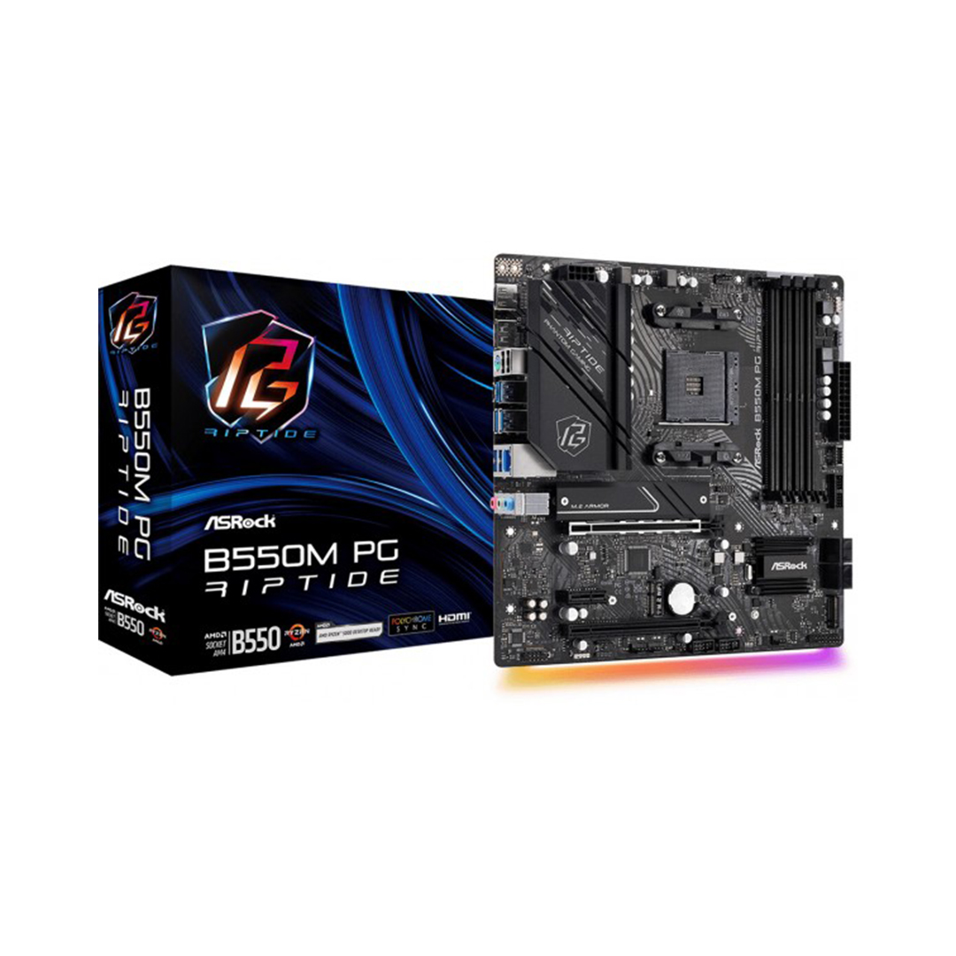 MAINBOARD AM4 ASROCK B550M PHANTOM GAMING RIPTIDE 90-MXBI90-A0UAYZ