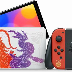 Console Nintendo Switch Oled Joy-Con Viola/Rosso Edizione Speciale Pokemon Scarlatto E Violetto