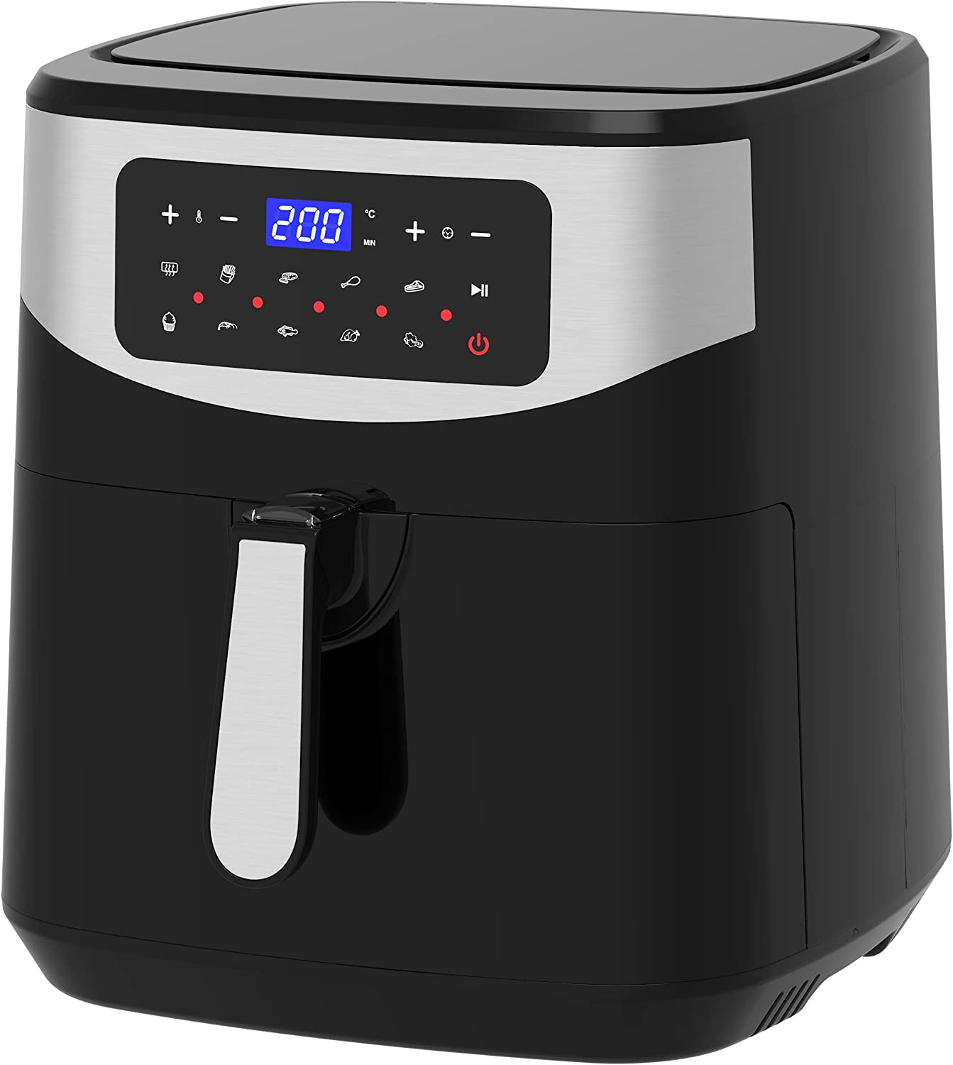 Friggitrice Ad Aria Calda 9 Lt Melchioni Isabel 1800w Black