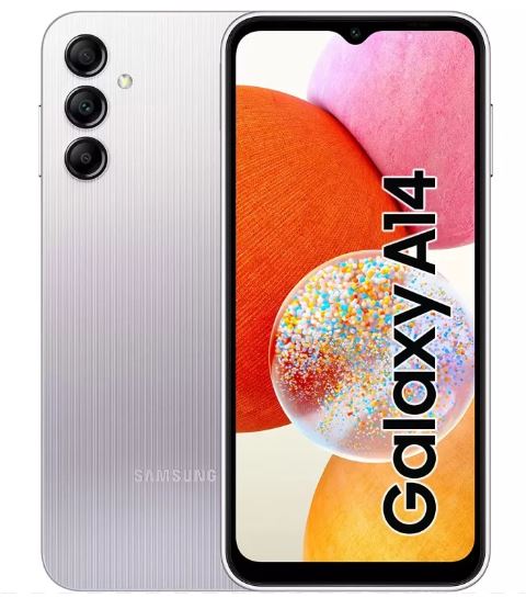 Smartphone Samsung A145 Galaxy A14 128gb Duos Silver Italia