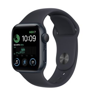 Smartwatch Apple Watch Se 2 40mm Gps Alluminio Mezzanotte Con Cinturino Sport Mezzanotte Eu Mnjt3gk/A