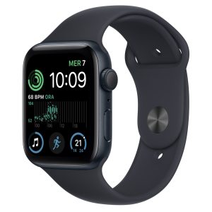 Smartwatch Apple Watch Se 2 44mm Gps Alluminio Mezzanotte Con Cinturino Sport Mezzanotte Eu Mnk03fd/A