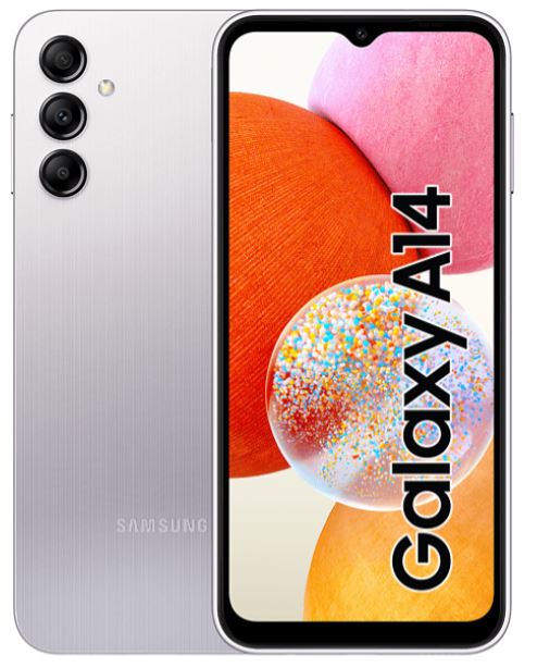 Smartphone Samsung A145 Galaxy A14 64gb Duos Silver Vodafone