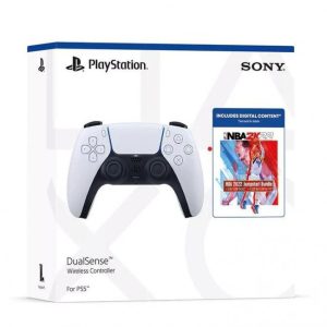 GAMEPAD PS5 SONY WIRELESS DUAL SENSE WHITE/BLACK + JUMPSTART NBA 2K22