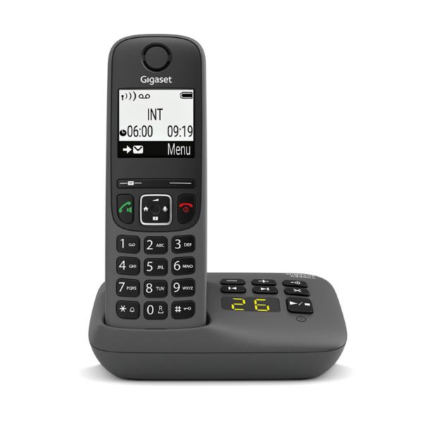Cordless Siemens Gigaset Con Segreteria As490a Black