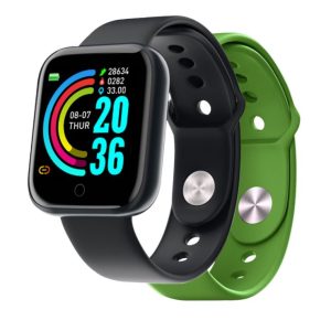 Smartwatch Celly Trainerbeat Fitness Tracker Doppio Cinturino Verde