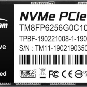 Hard Disk M.2 Ssd 256gb Team Group Tm8fp6256g0c101