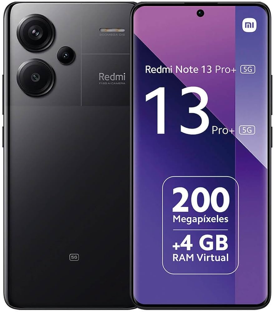 SMARTPHONE XIAOMI REDMI NOTE 13 PRO PLUS 5G 8+256GB DUOS MIDNIGHT BLACK ITALIA