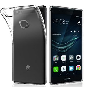 NEWC Cover per Huawei P9 Lite, Custodia Gel Trasparente Morbida Silicone Sottile TPU [Ultra Leggera e Chiaro]