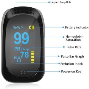 Pulsossimetro YZCX Saturimetro da Dito Portatile Professionale con OLED