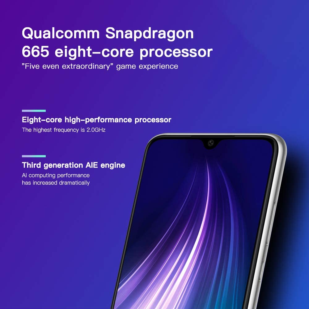 Xiaomi Redmi note 8 Smartphone 4GB 64GB White - immagine 3