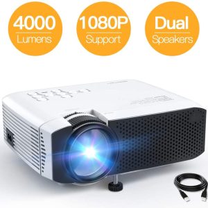 Proiettore APEMAN 4000 Lumen Mini Videoproiettore Portatile Compatibile 1080P
