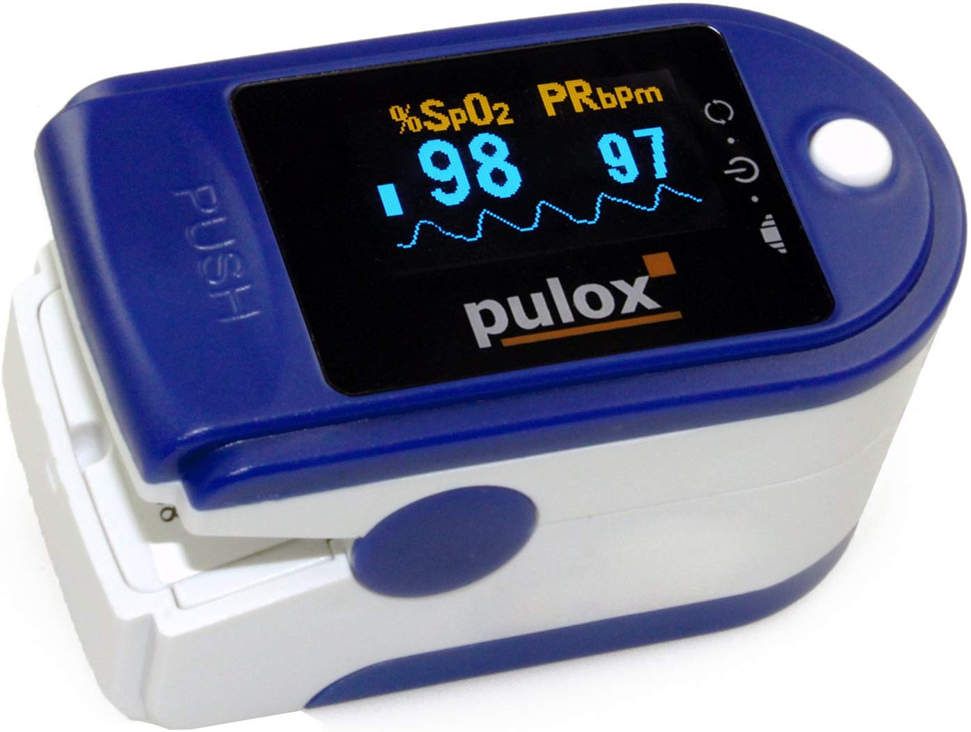 PULOX PO-200A Pulsossimetro con funzione di allarme e pulsazione