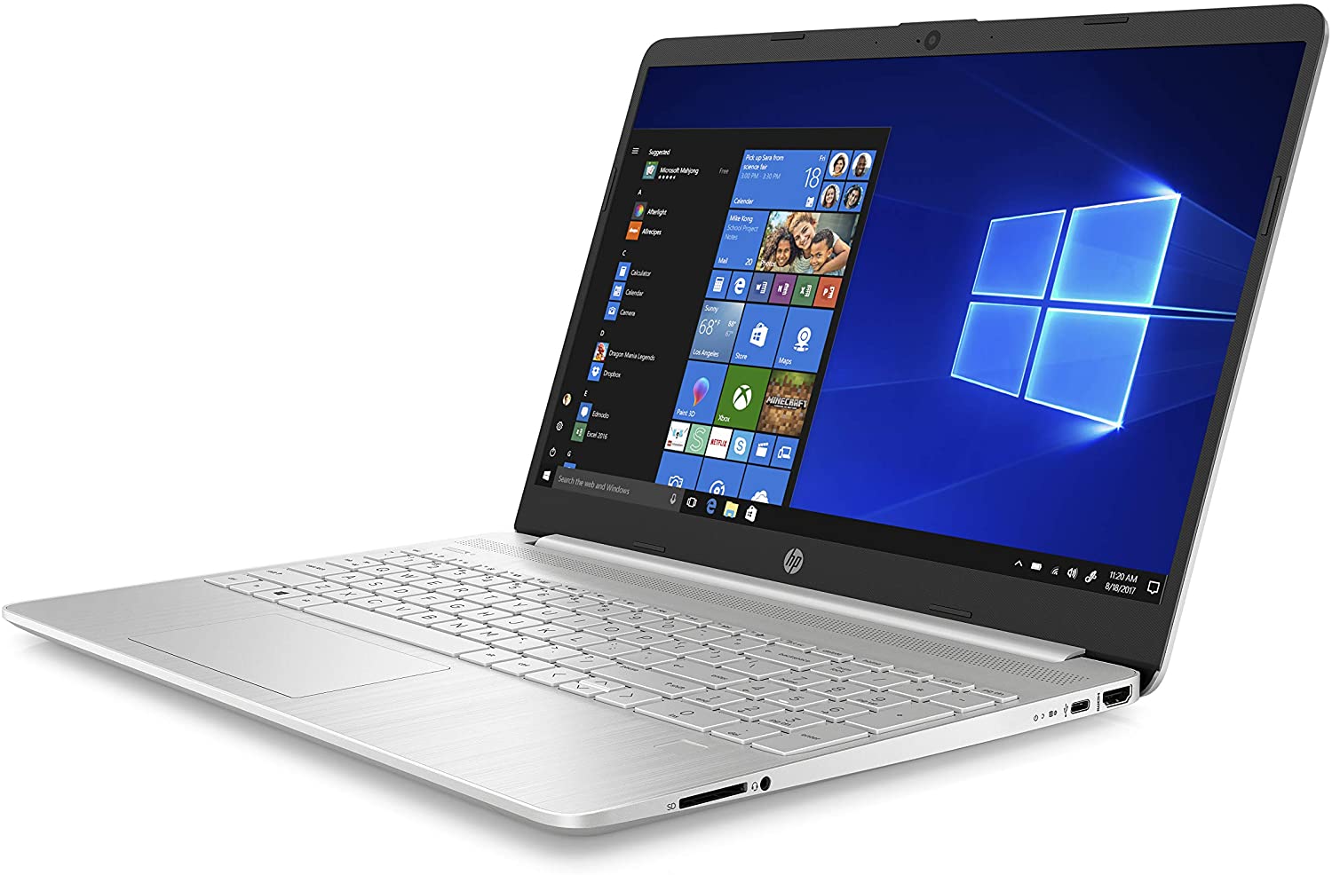 HP - PC 15s- eq0021nl Notebook, AMD Ryzen 3 RAM 8 GB SSD 256 GB - immagine 5