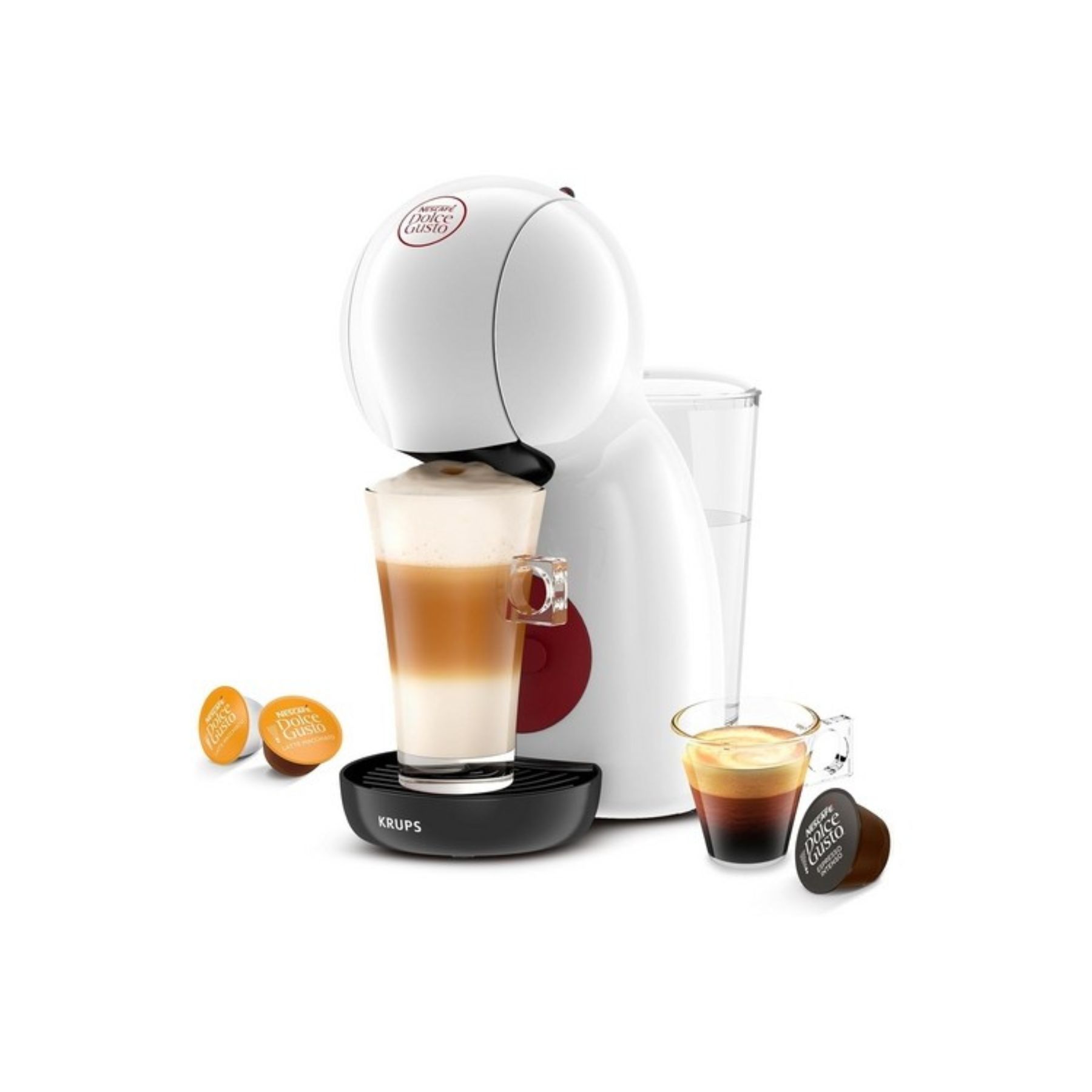 MACCHINA DA CAFFE' KRUPS NESCAFE'DOLCE GUSTO PICCOLO XS KP1A31AS WHITE/RED