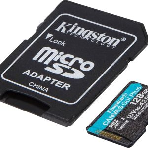 MEMORY CARD MICRO SD/TRANSFLASH 128GB KINGSTON CANVAS GO PLUS CLASSE 10 U3 V30 SDCG4/128GB