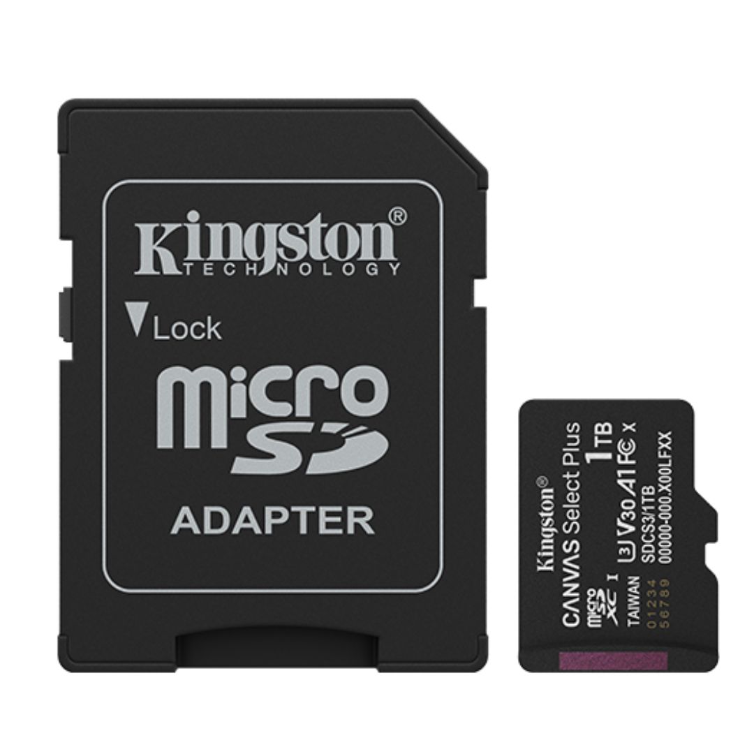 MEMORY CARD MICRO SD/TRANSFLASH 1TB KINGSTON CLASSE 10 SDCS3/1TB