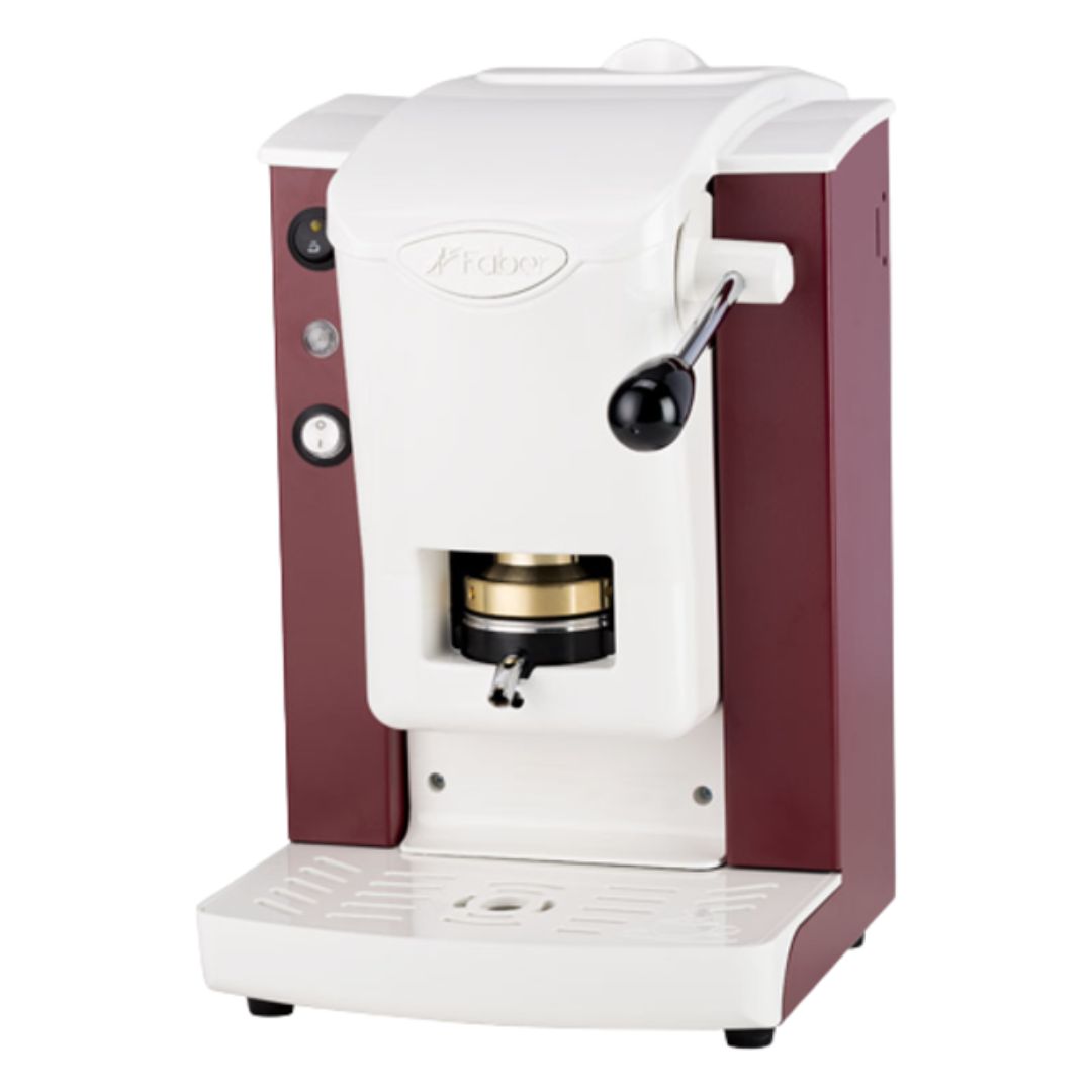 MACCHINA DA CAFFE' FABER SLOT PLAST TELAIO BIANCO PLASTICHE BORGOGNA