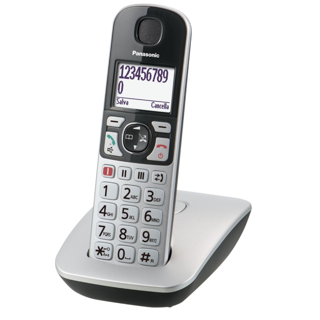 CORDLESS PANASONIC KX-TGE510JTS CON SEGRETERIA TELEFONICA ARGENTO
