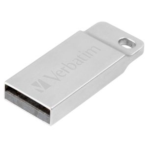 MEMORIA USB 64GB 2.0 VERBATIM METAL EXECUTIVE SILVER 98750