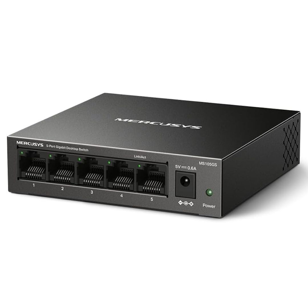 HUB SWITCH 05 PORTE LAN MERCUSYS MS105GS DESKTOP