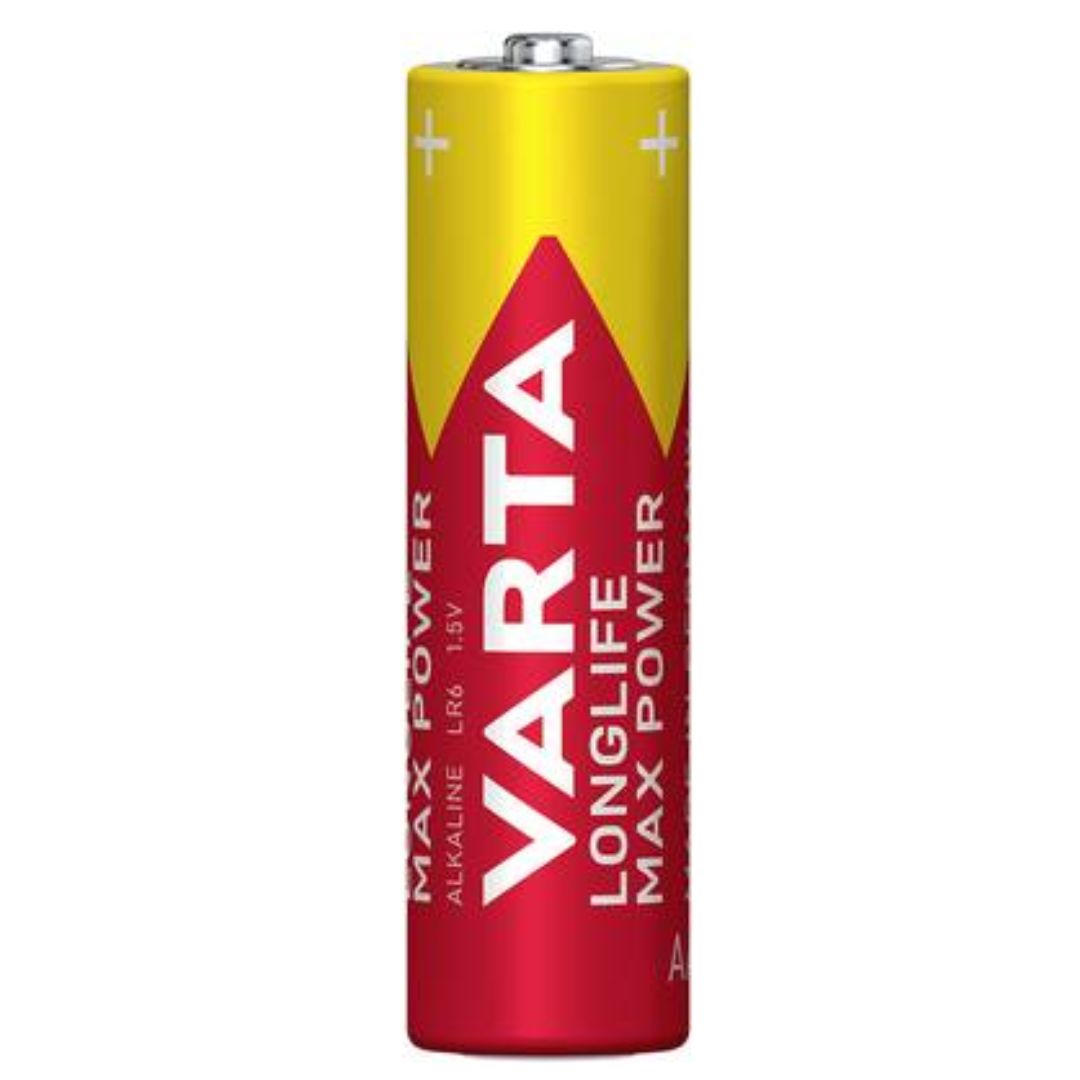 BATTERIA LONGLIFE MAX POWER STILO AA ALCALINA 4PZ VARTA