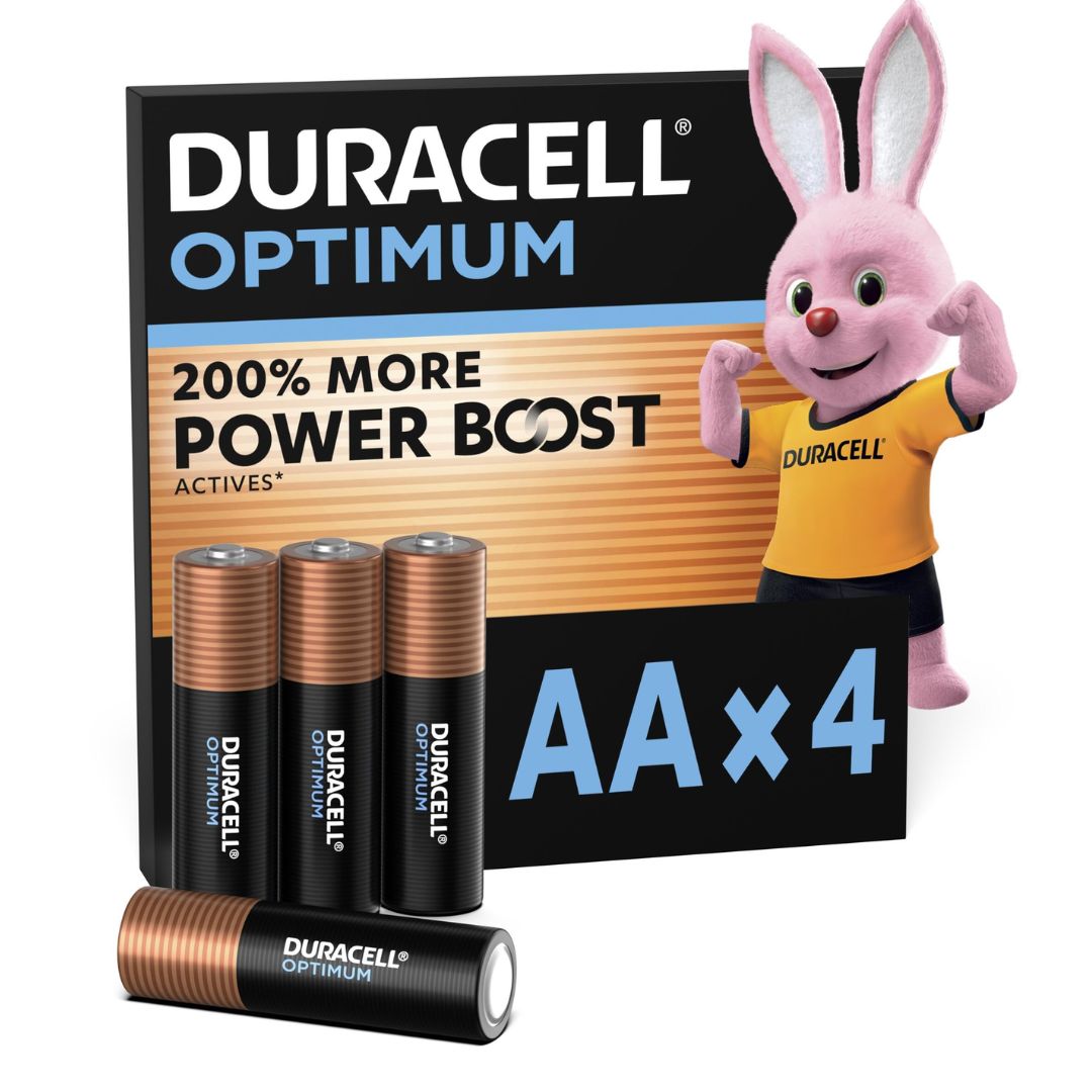 BATTERIA STILO AA ALCALINA 4PZ DURACELL OPTIMUM MN1500OP