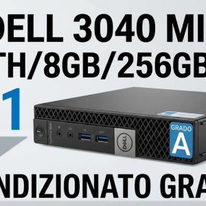 PC DELL 3040 MICRO I5-6TH/8GB/256GB/SSD/W11 RICONDIZIONATO GRADO A