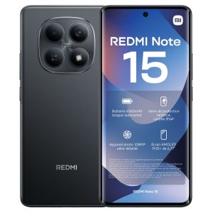 SMARTPHONE XIAOMI REDMI NOTE 15 4G 8+256GB DUOS MIDNIGHT BLACK ITALIA